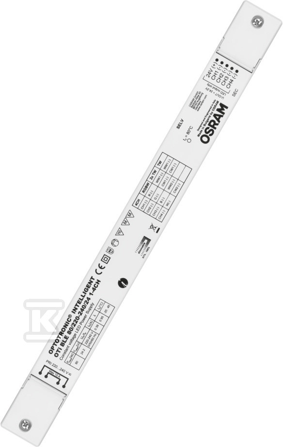 Zasilacz OTI BLE 80W 220-240V/24 1-4CH - 4062172046558